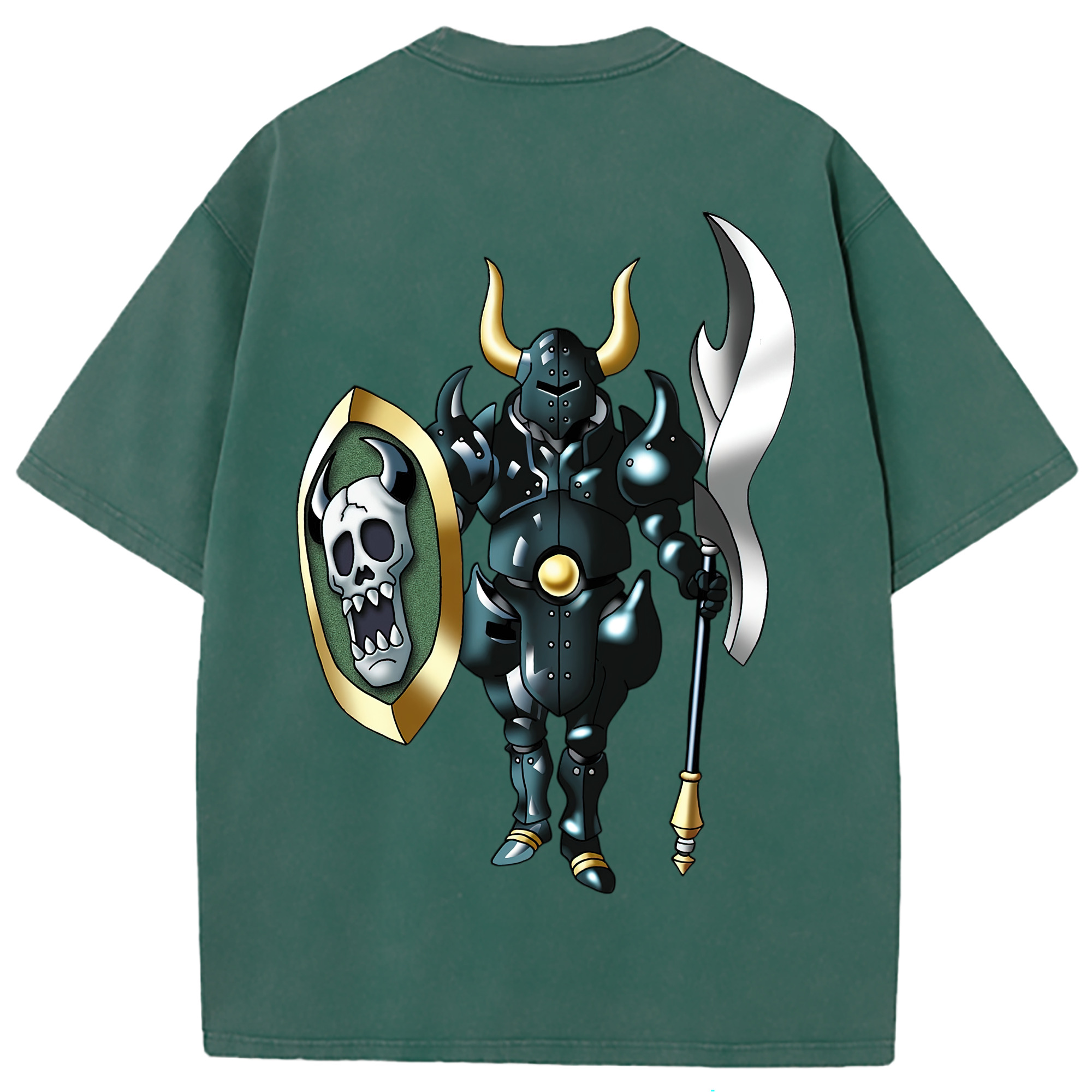 （画像用） ドラゴンクエスト Doragon Kuesuto Dragon Quest 綿100% ヴィンテージ風 半袖Tシャツ（背面プリント）